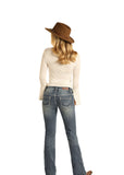 Rock & Roll Riding Boot cut Extra Stretch Jeans #W7-4133