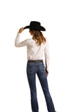 Rock & Roll Cowgirl Riding Boot Cut Jeans #W7-6137