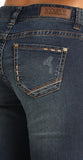 Rock & Roll Cowgirl Extra Stretch Riding Boot Cut Jeans #W7-6664