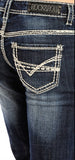 Rock & Roll Cowgirl Riding Boot Cut Jeans #W7-9516