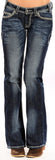 Rock & Roll Cowgirl Riding Boot Cut Jeans #W7-9516
