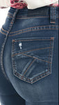 Rock & Roll Cowgirl High Rise Trouser Jean #W8H1019