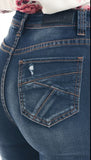 Rock & Roll Cowgirl High Rise Trouser Jean #W8H1019