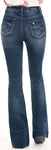Rock & Roll Cowgirl High Rise Trouser Jean #W8H1019