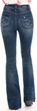 Rock & Roll Cowgirl High Rise Trouser Jean #W8H1019