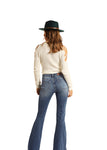 Rock & Roll Cowgirl High Rise Flare Leg Jean #WHN6152