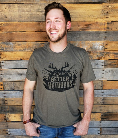 SHIRT Better Outdoors Slim Fit VINTAGE OLIVE #SHIRT-BO