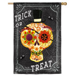 Flag Chalk Sugar Skull House #13S3501FB