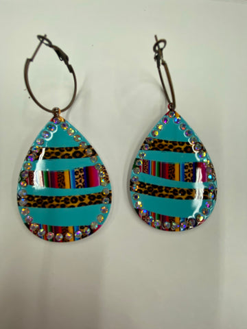 Earring Leopard Serape #ERLS