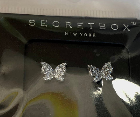 Earrings Butterfly  #SB-18242-WG