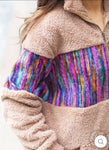 PULLOVER TRAVELERS TALE SHERPA WITH POCKET  #6607E