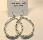 Earrings Tear Drop  #PE3577WG