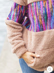 PULLOVER TRAVELERS TALE SHERPA WITH POCKET  #6607E