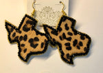 Earrings Texas Leopard Hide #SKE-0780-LEO