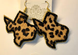 Earrings Texas Leopard Hide #SKE-0780-LEO