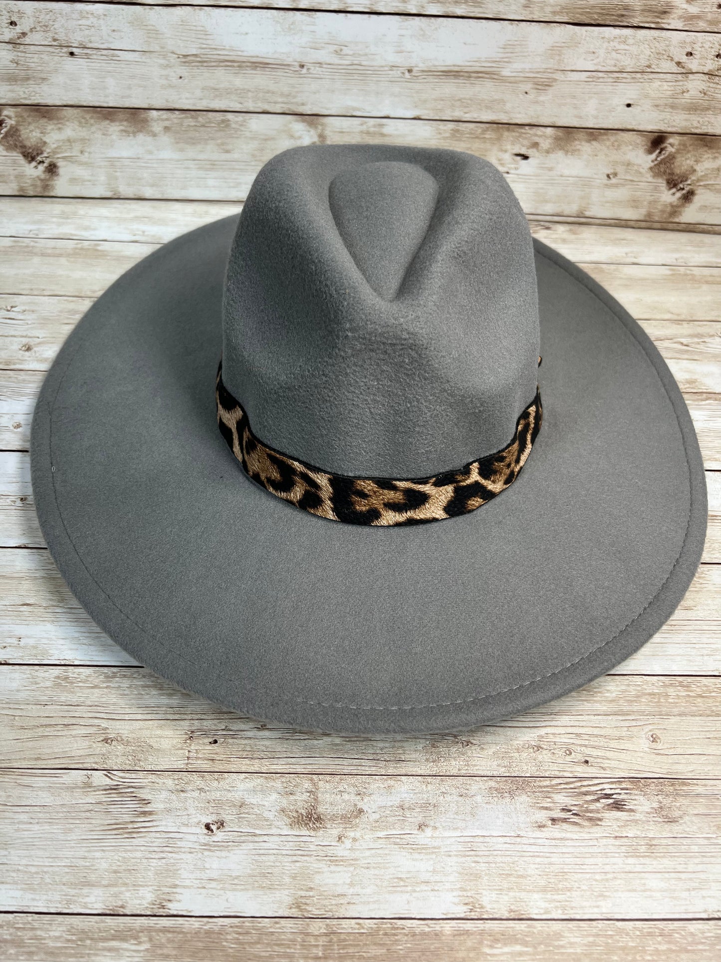 Hat Panama Leopard Band  #CHB-AH12