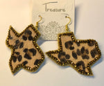 Earrings Texas Leopard Hide #SKE-0780-LEO