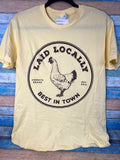 Shirt Laid Locally unisex tee on Daffodil #AU123-77
