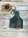 Key Chain Cow Tag #806-K012SPK