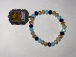 Bracelet Stretch Beaded w/Charm #BSBS