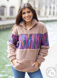 PULLOVER TRAVELERS TALE SHERPA WITH POCKET  #6607E