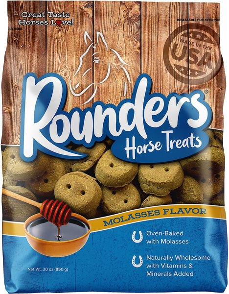 Rounders Horse Treats Molasses 30OZ #006001