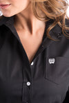 Cinch Ladies Black Rodeo Shirt #MSW9164027