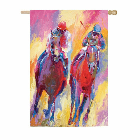 Painted Horse Race 2-Sided Polyester House Flag  #13S8852