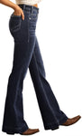 Rock and Roll High Rise Stretch Trouser Jeans #W8-7685